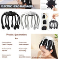 Electric Head Massager Wireless Octopus Scalp Massager 3 Modes Vibration Head Massage Tool