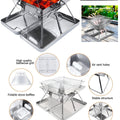 EXTRA Home Foldable BBQ Charcoal Grill Fire Pit Outdoor Barbecue Camping Grill EX-83677
