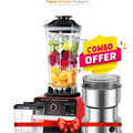 2 COMBO Set 5500W High Speed Blender 2.5L with Grain Grinder + 50g Coffee Grinder
