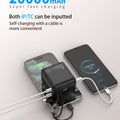 Power bank 20000mAh Wave Wired Power Bank | Fast Charging | Dual Input | Type-C & Lightning Support
