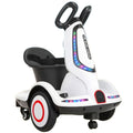 Electric car for children, 5 wheels, with dual 6V motors, music, lights, for boys and girls, and remote control.