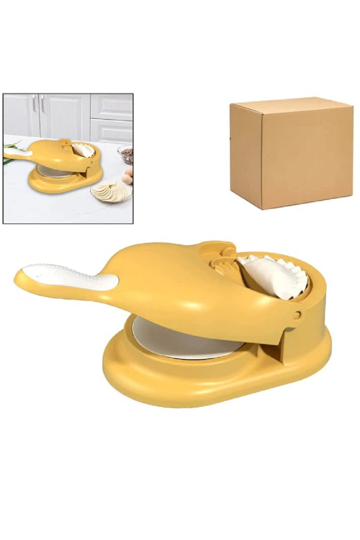 Denx 2 in 1 Dumpling Maker, Manual Dumpling Maker with Tortilla Mold and Pizza Dough Press DX2017