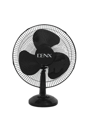 16-Inch Table Top Fan, Quiet Oscillating Desk & Pedestal Fan for Bedroom, White/Black, DX2546