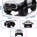 12V Kids Reachargeable Electric Toyota Hilux Police Car Remote Control BT LED Lights MP3 USB BC1166