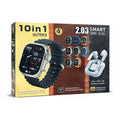 Ultra 3 Smart Watch, Fitness Tracker watch 10-in-1 Set Bluetooth Calling, Multi Strap With Earbuds
