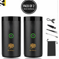 Electric Bakhoor Arabic Aroma Diffuser, Rechargeable Portable USB Incense Burner (Pack of 2)