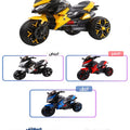 12V Kids 3 Wheels Electric Ride On Motorcycle with Bluetooth, MP3, LED Lights Motorbike Toy BM2203