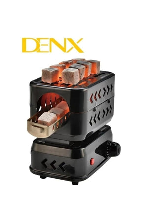 DENX 1200W Electric Charcoal Starter for Hookah, 2 Heating Zones, Stainless Detachable Tongs, DX2597