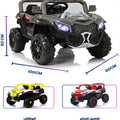 12V Kids Rechargeable Electric Jeep Car Remote Control, LED Lights, MP3, USB, Dual Motor Car, BC1198