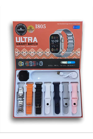 Ultra Smart Watch With Amoled Display, 7 Custom Straps, Advanced Health & Fitness Tracking, A