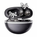 Jewelry Inspired Clip On Earbuds Wireless Headphones for Women, Sports & Workouts (Black)