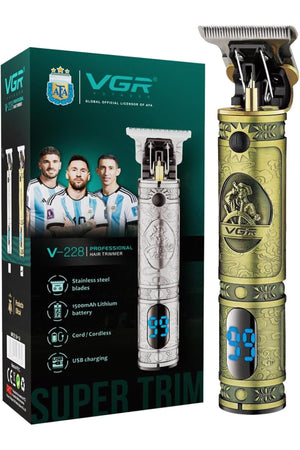 V-228 Digital Display Pro Li Outliner Electric Cordless Hair Clippers 1500mAh 180 mins Runtime