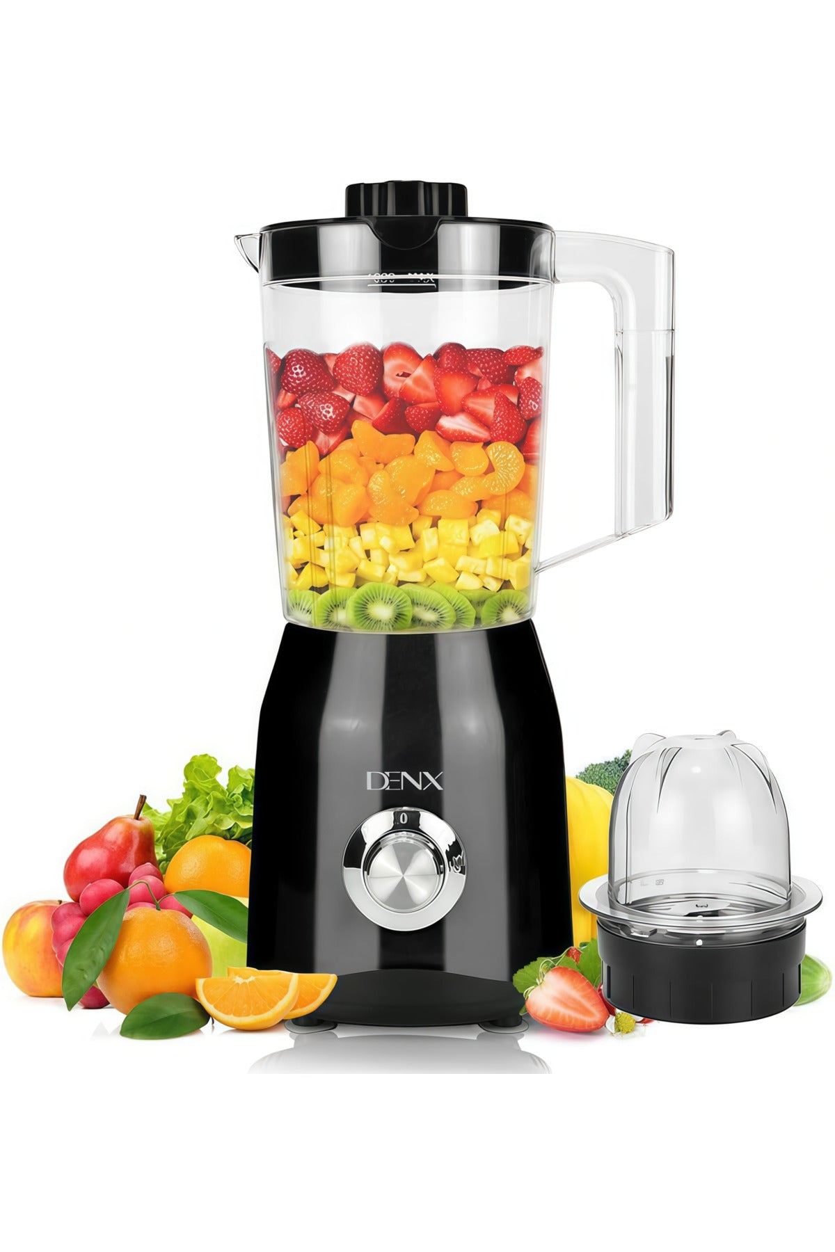 1500W 2-in-1 Juicer Blender Grinder with 1.5L Jar, Multi-Speed Smoothie Maker, DX3216