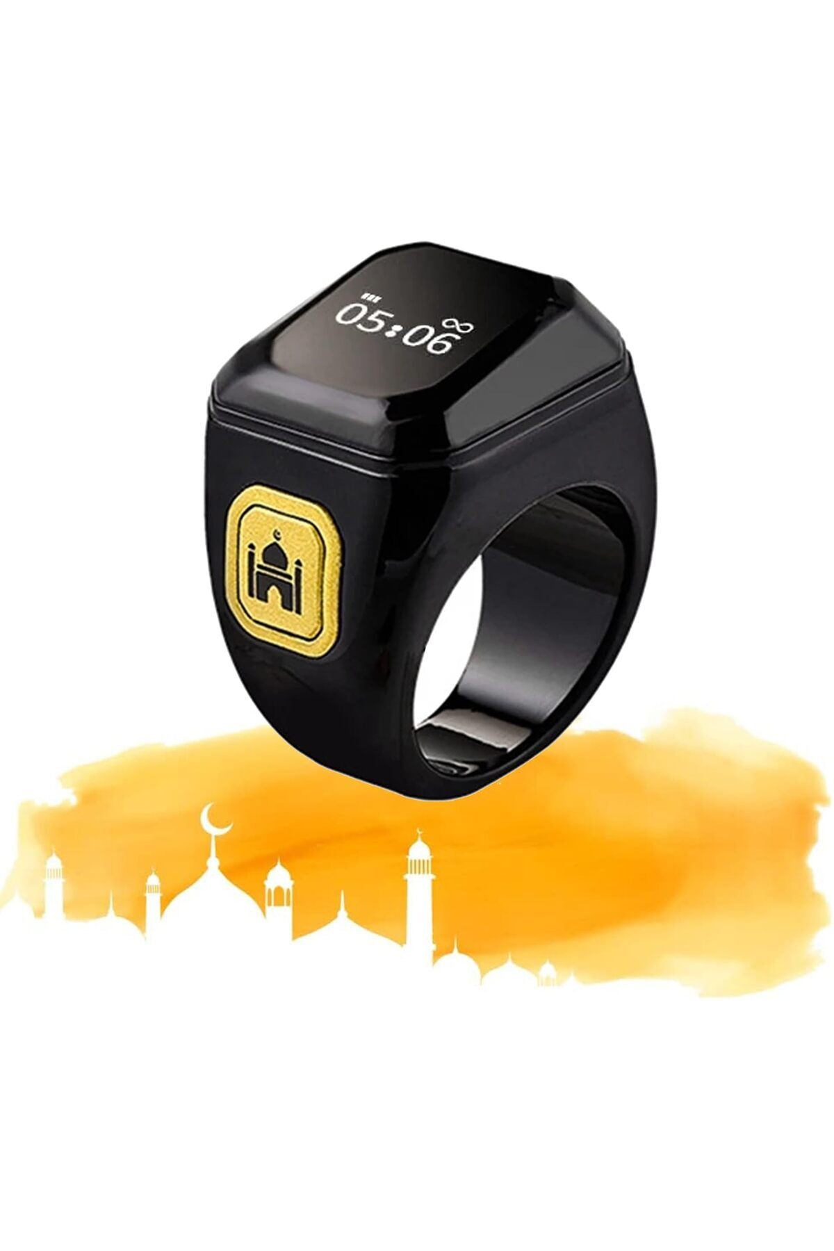 Smart Tasbih Counting Digital Electronic Tasbeeh Counter Zikr Ring, Prayer Reminder & Time Display