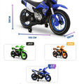 6V Kids Electric Motorcycle Ride On Bike Training Wheels Music Lights Children Toy Motorbike FB-6186