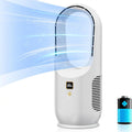 Intelligent Bladeless Mini Tower Fan with 6-Speed Settings, Rechargeable Desk Fan, DX2541