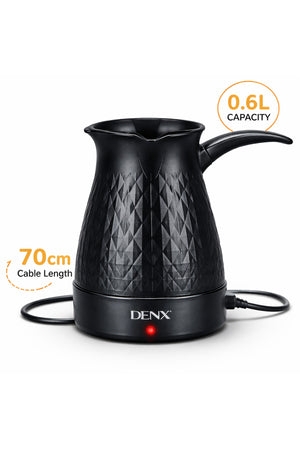 Electric Coffee Pot, Portable Espresso coffee Maker, 0.6L Fast Heating Arabic Coffee Maker DX3810