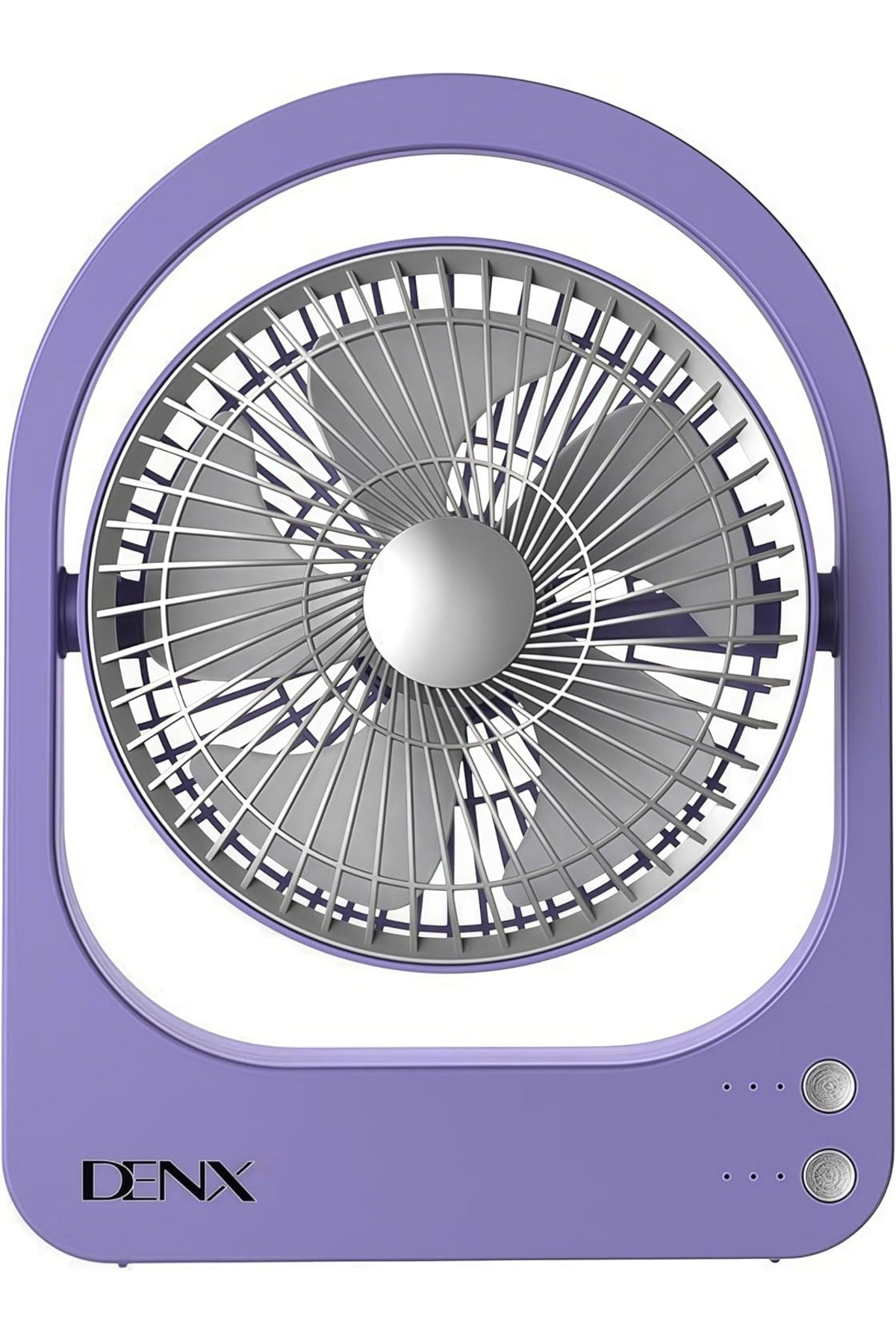 USB Powered Table Fan, Quiet Mini Desktop Cooling Fan with 5 Blades and Type-C Port, DX2625