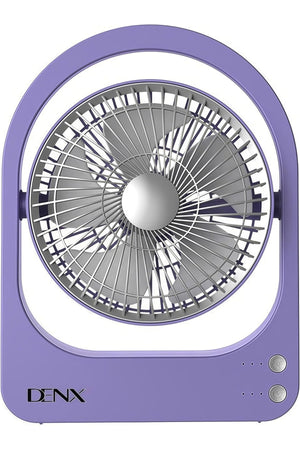 USB Powered Table Fan, Quiet Mini Desktop Cooling Fan with 5 Blades and Type-C Port, DX2625