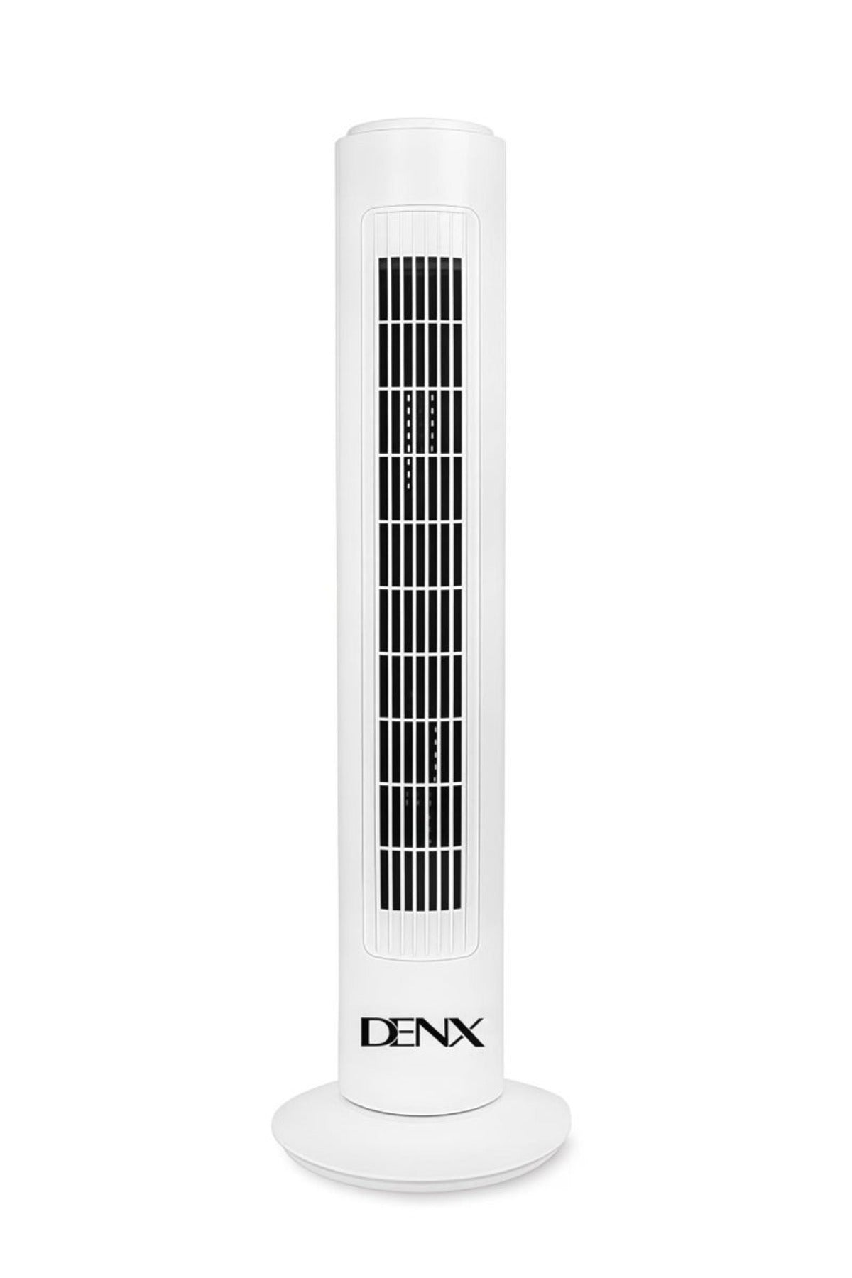 DENX Tower Fan, Bladeless Vertical Air Cooler Portable Floor & Desk Fan for Home Office White DX2537