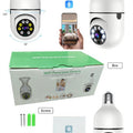 WiFi Panorama Bulb Camera HD Smart Security Camera, 360° Tilt Indoor CCTV, Home Surveillance Camera