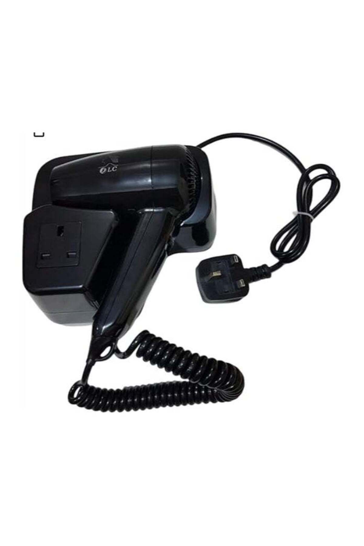 Hair Dryer 1200W 60/50Hz Wall-Mountable, Easy to Use (Black)