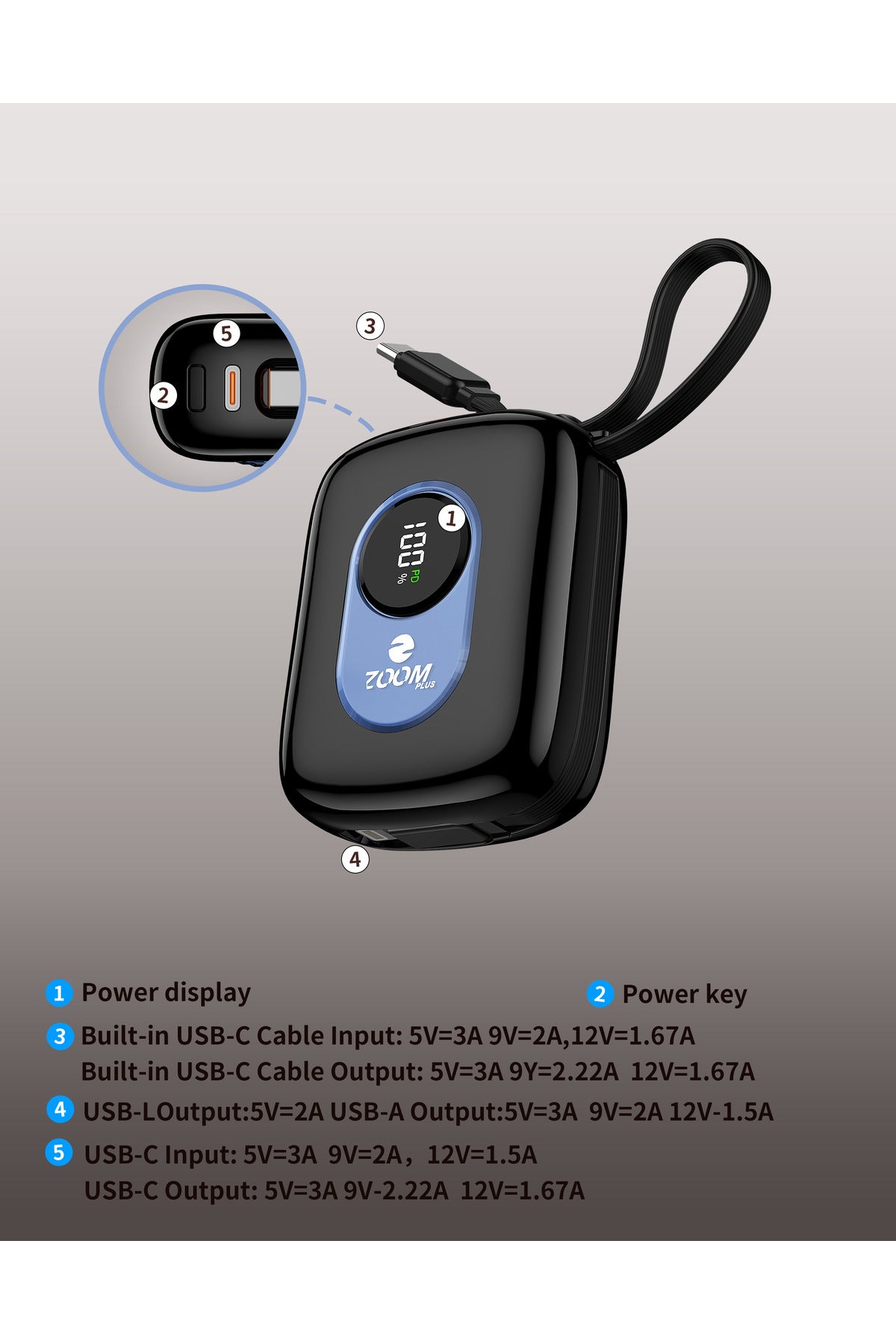 CLASSY 10000mAh Mini Power Bank