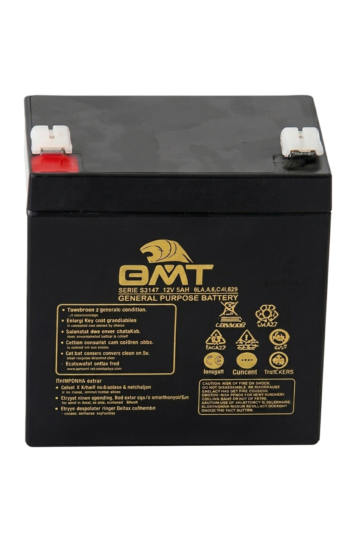 12V 5Ah Rechargeable Battery Sealed Lead Acid Battery For Electric Toys Ride On Cars, Bike Battery