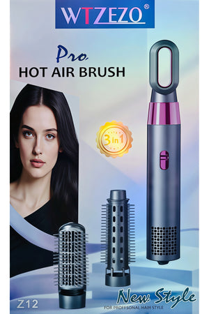 3-in-1 Pro Hot Air Brush Hair Dryer Brush Electric Hair Styler Tool for Women, Z12