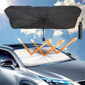 Car Sunshade Contractible Umbrella Front Window Windshield Polyester Insulation Foldable Shade