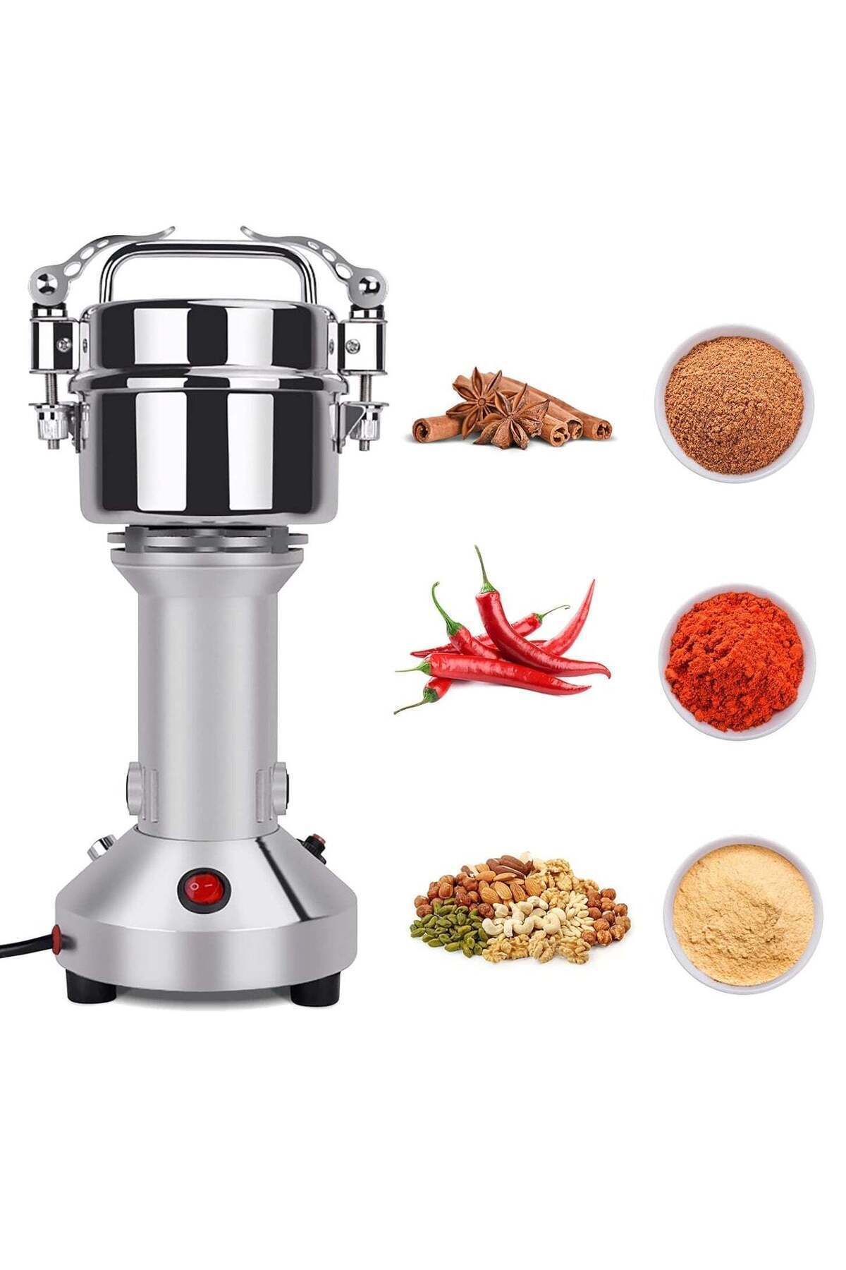 Electric Grain Grinder 150g High Speed Spice Herb Grinder Mill Pulverizer with 3 Blades Stain