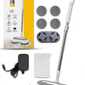 Cordless Electric Spin Mop Floor Cleaner Water Spray Steam Mop 290ml Tank, LED Light DX2907