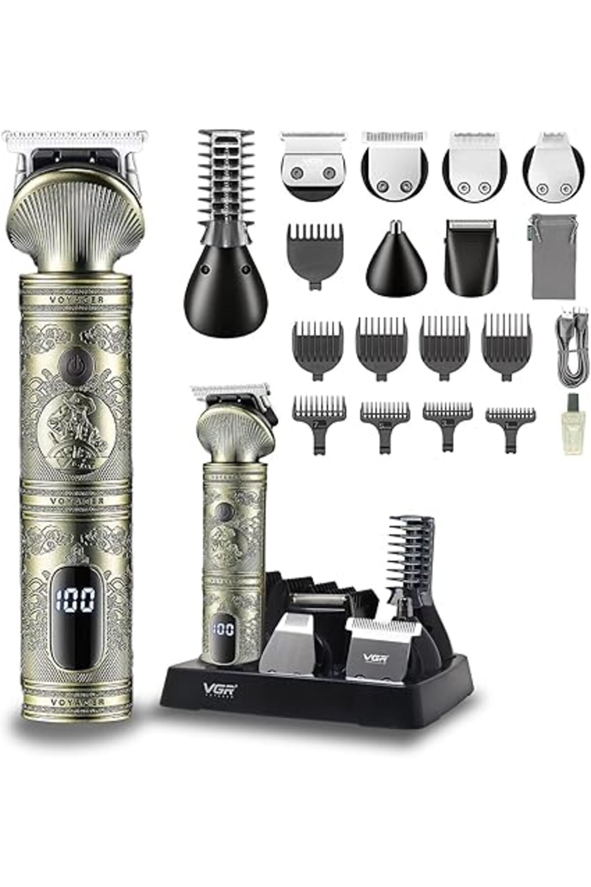 V-106 Professional 6in1 Grooming Kit with LED Display Trimmer 180 min