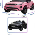 12V Kids Rechargeable Electric Range Rover Car Remote Control, LED Lights, MP3, USB, BT, BC1168