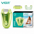 VGR 2-in-1 Electric Epilator & Shaver for Women, 32 Tweezers, Hair Remover for Face & Body, V-758