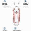 DLC Electric Threading Epilator Corded 12V 5W Facial Hair Remover for Women DLC 32660