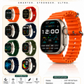 10-in-1 Ultra 3 Wrist Smart Watch, Bluetooth calling smartwatch With 10-in-1 Strap Bundle for Android & iOS, IP67 Waterproof, Magnetic Charging, 49MM Sports Watch