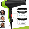 Professional Hair Dryer Straightener Combo 2-in-1 Hot Air Styler for Drying & Smoothing, DX3449