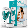 VGR 2-In-1 Women Epilator & Electric Shaver, Rechargeable Hair Removal, 50Minutes Runtime, V-722