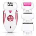 4-in-1 Lady Epilator, Cordless Hair Removal with Callus Remover, 2 Speed Control, MC175